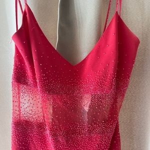 Stunning Beaded Cache Coral dress - size 10 - brand new with tags!